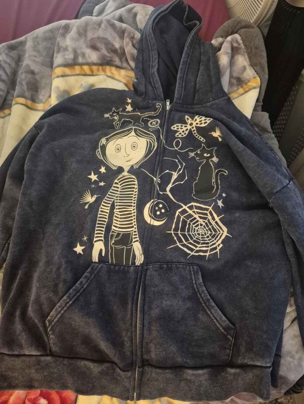 Coraline Zip Up Hoodie xl
